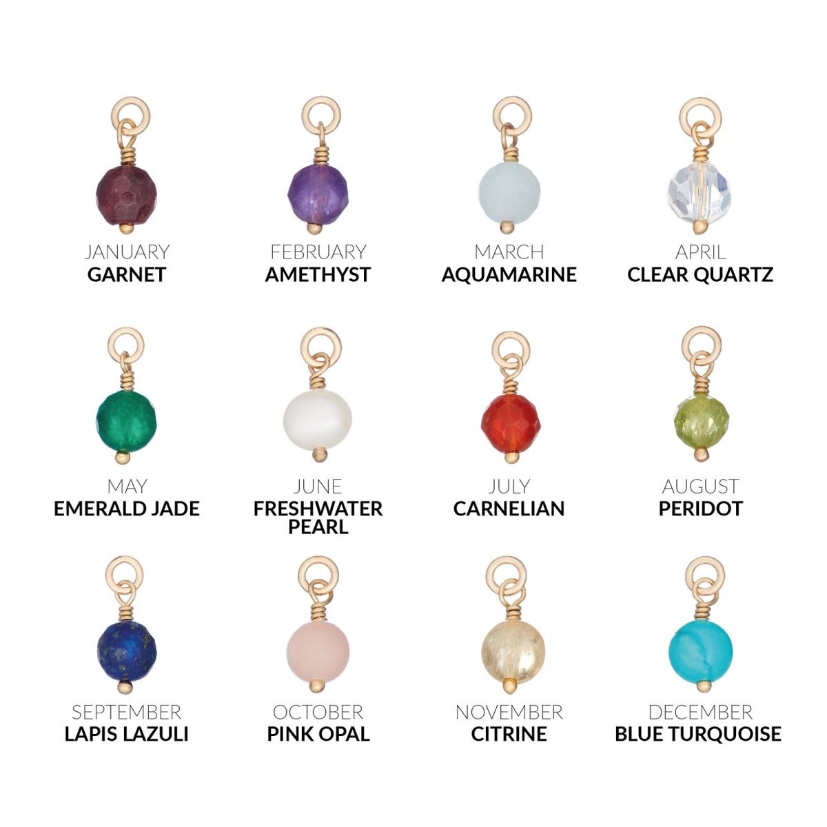 What is my birthstone ? Our guide to the birthstones by month and birthstone colours + meanings ! - Lulu + Belle ® Jewellery