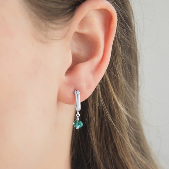 december birthstone hoop earrings silver 