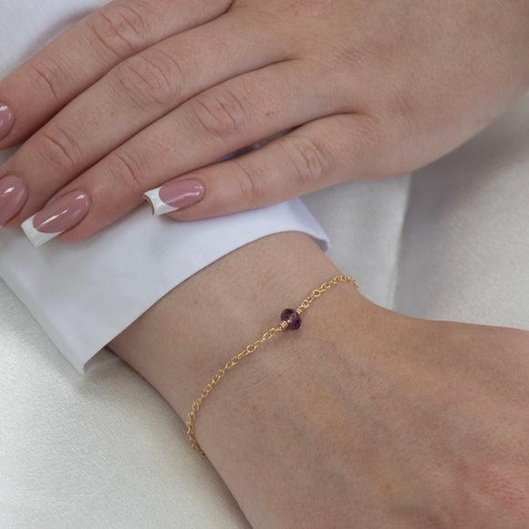 february birthstone bracelet 