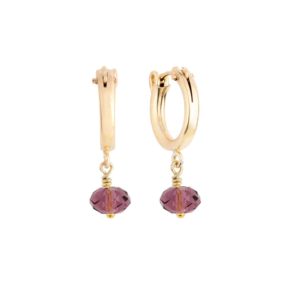 february birthstone hoop earrings 