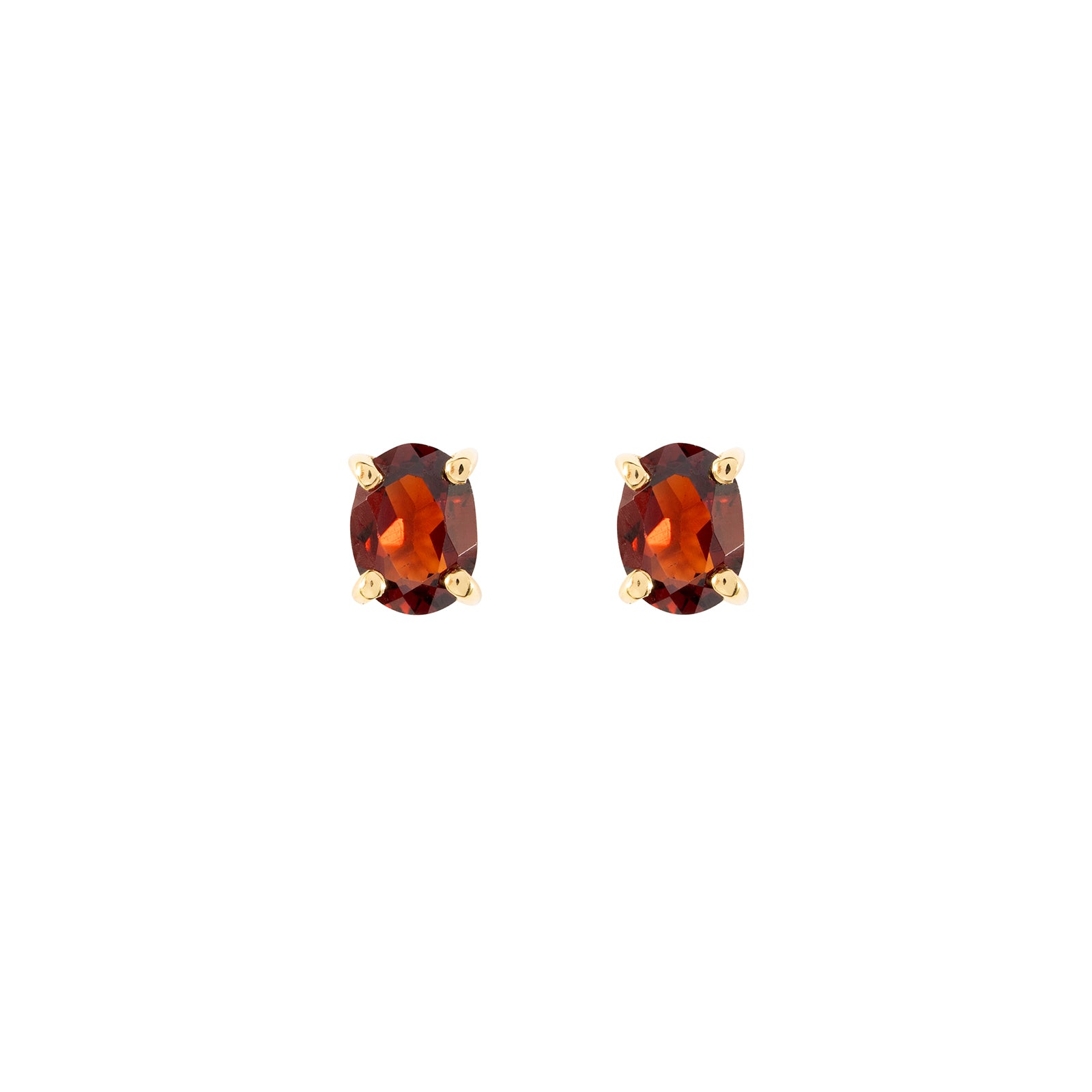 garnet stud earrings january birthstone studs in gold 