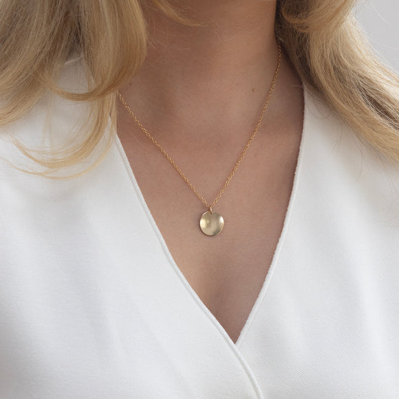 name necklace gold engraved 