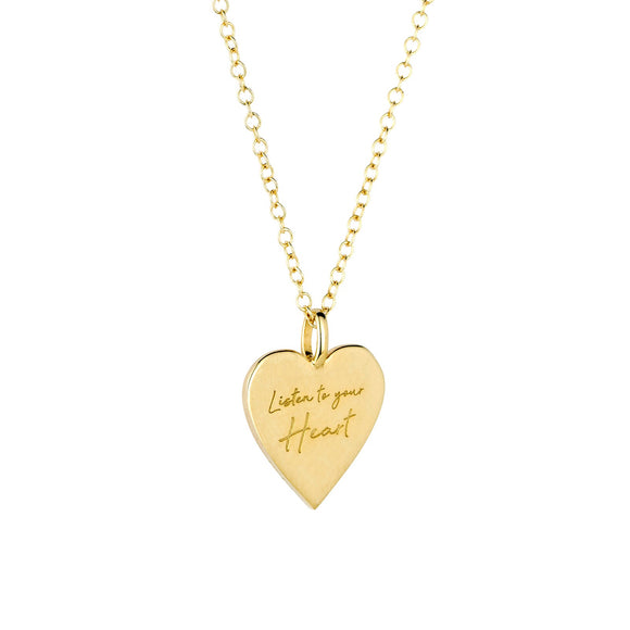 listen to your heart necklace gold lulu and belle 