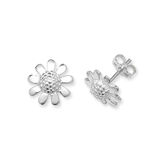 Silver Daisy Studs