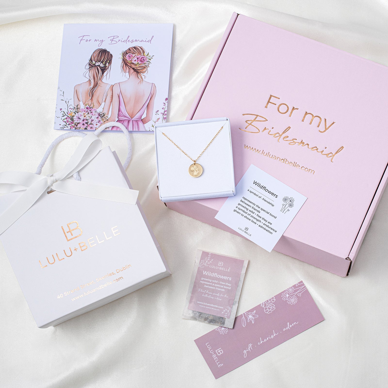wildflower bridesmaid box lulu and belle 