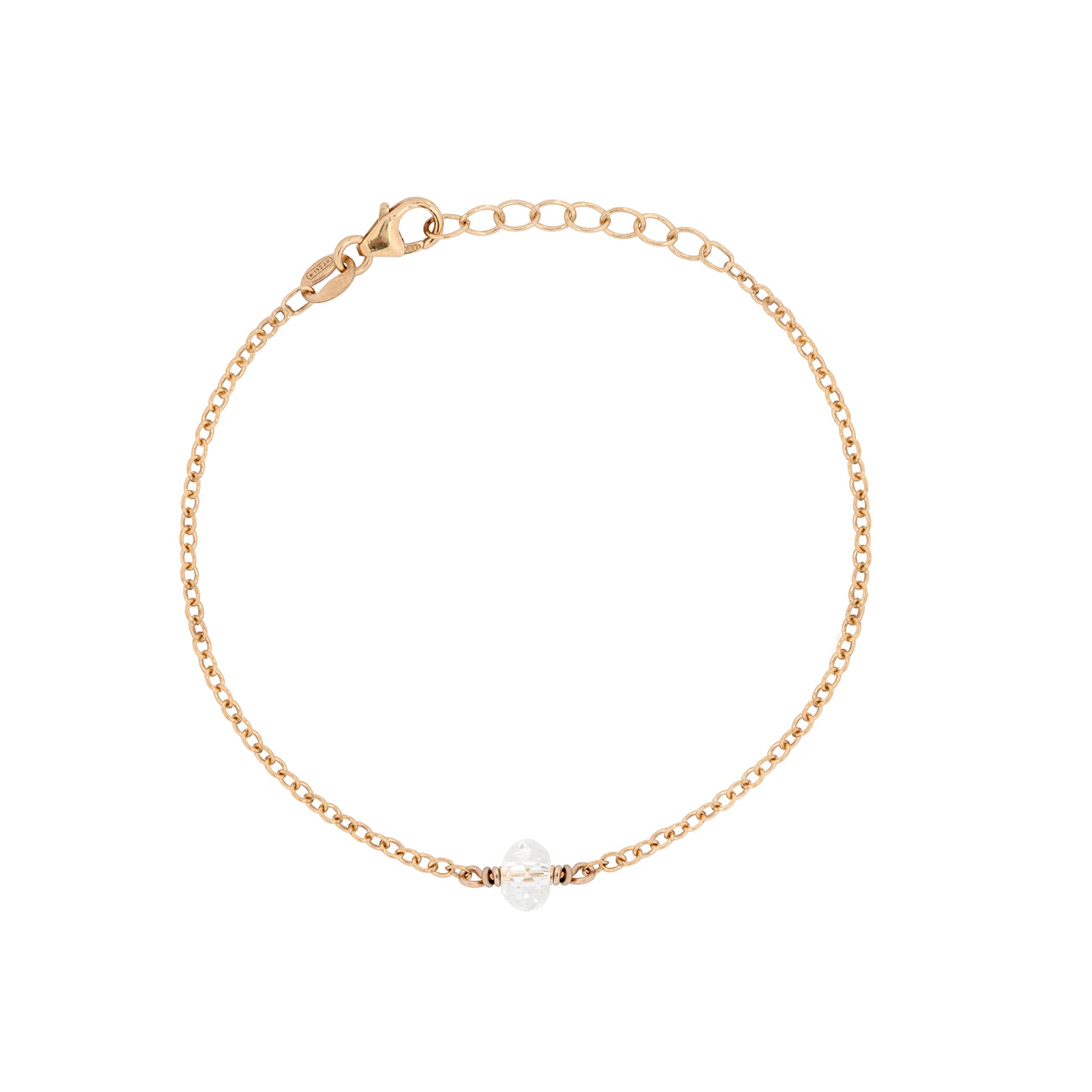 April Birthstone Bracelet Gold