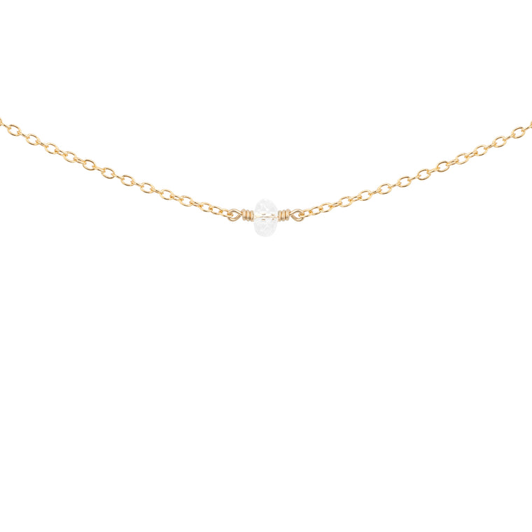 april birthstone necklace with crystal 