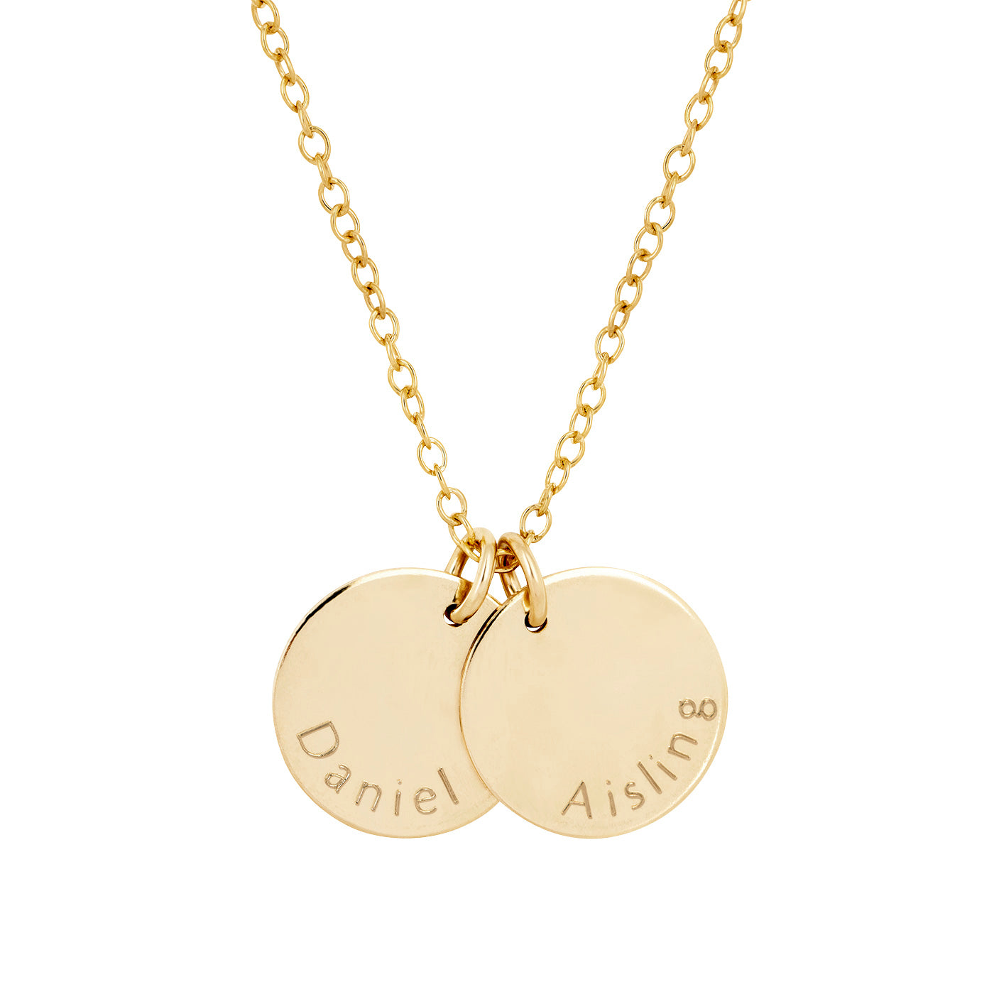 name necklace gold engraved 