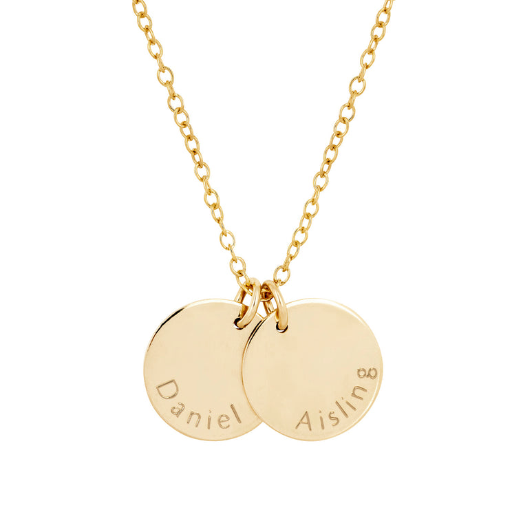 name necklace gold engraved 