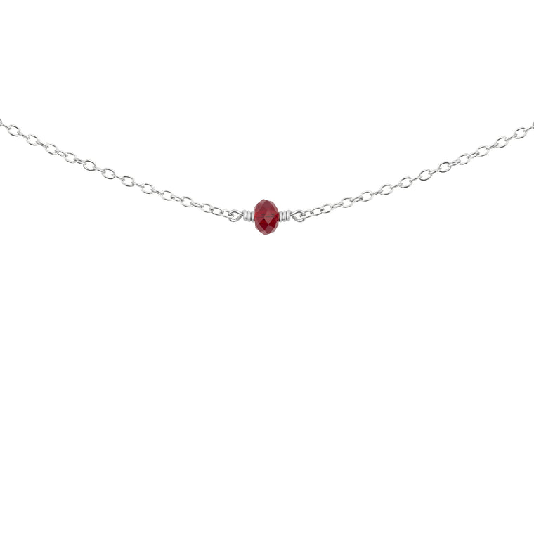 july birthstone necklace sterling silver 