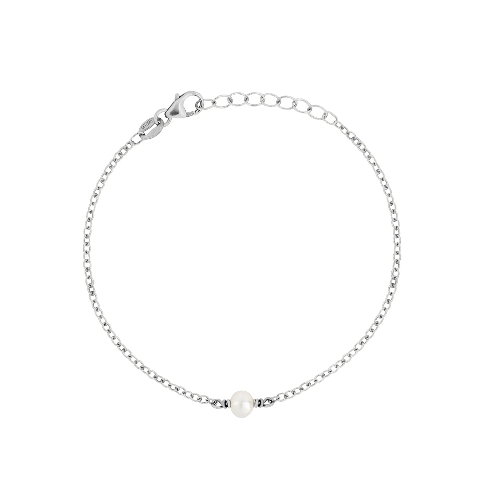 june birthstone bracelet silver 