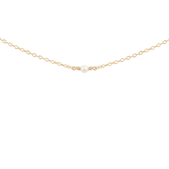 june birthstone necklace gold freshwater pearl 