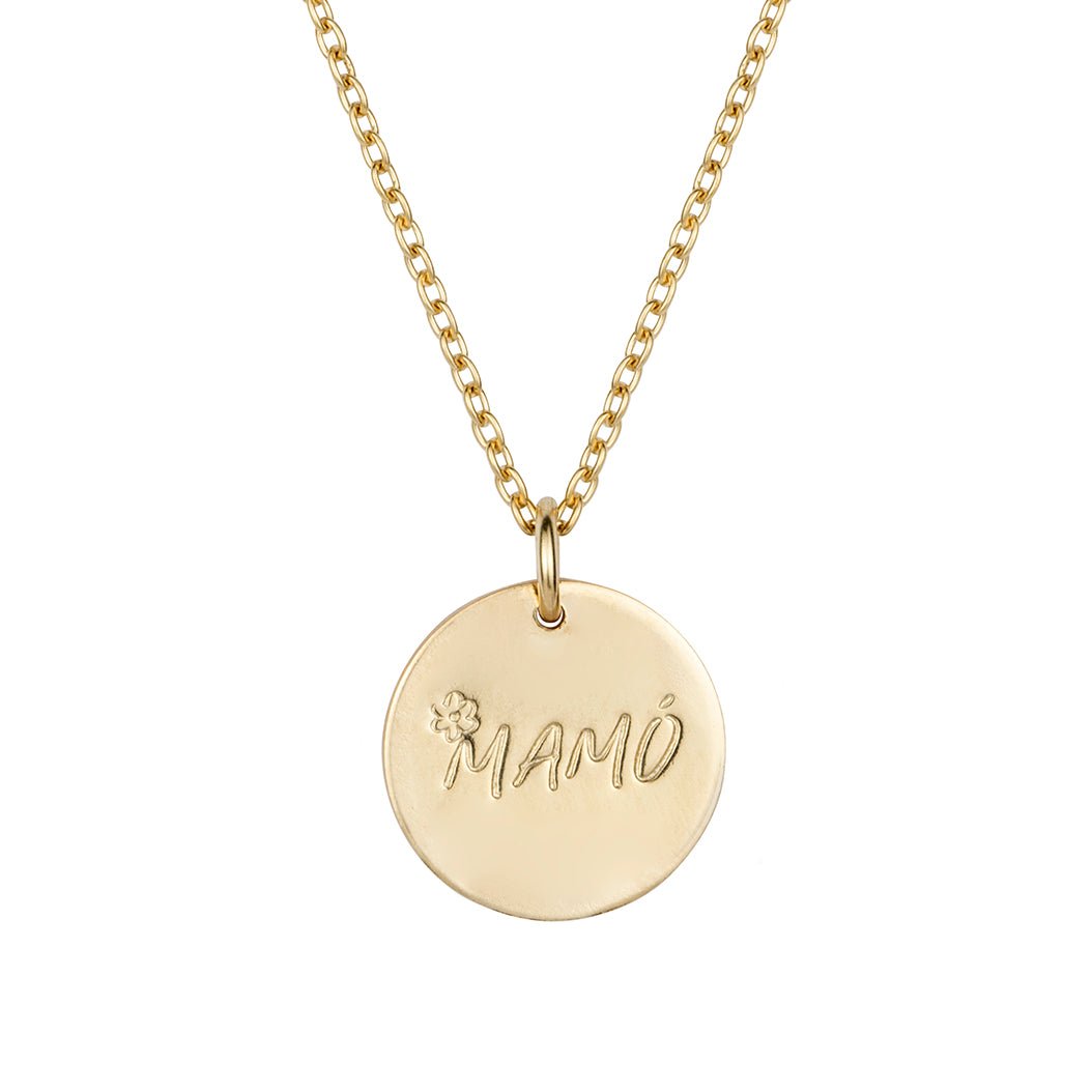 Mamó Necklace for Grandmother with Initials Gold or Silver - Lulu + Belle ® Jewellery