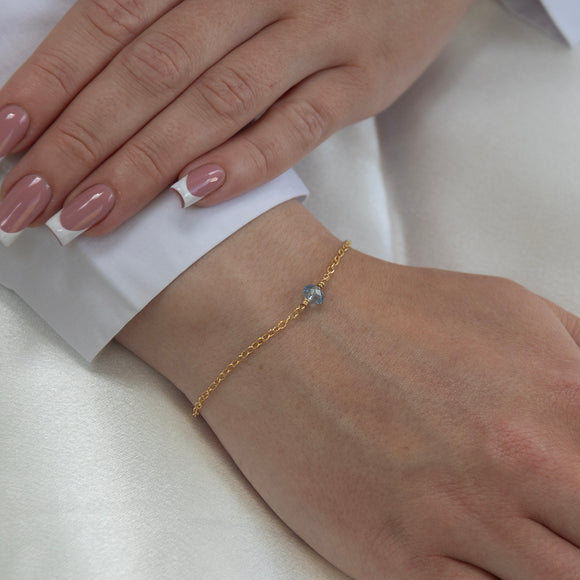 march birthstone bracelet 