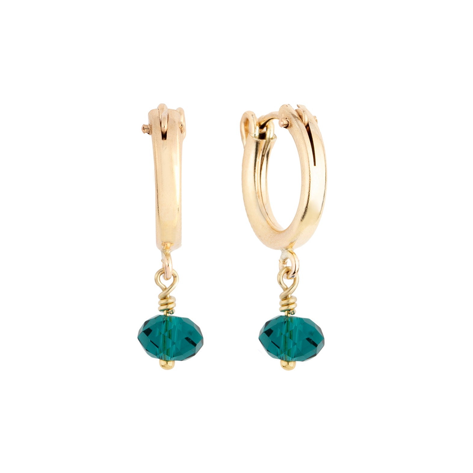 may birthstone earrings gold 