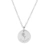 silver personalised necklace for grandmother 