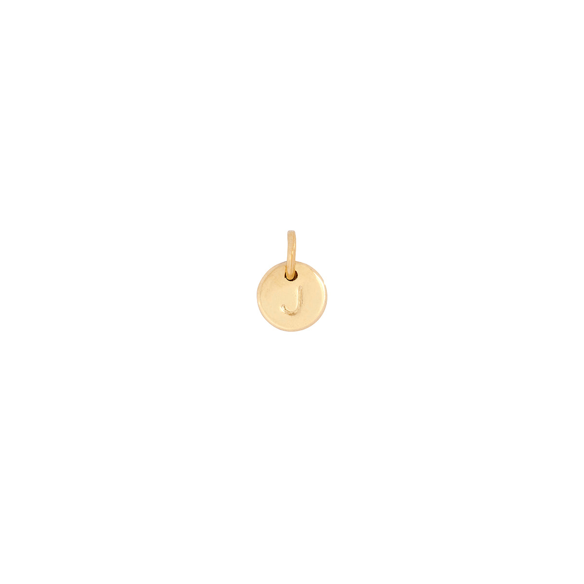 Petite 8mm Initial Disc in Gold or Silver - Lulu + Belle ® Jewellery