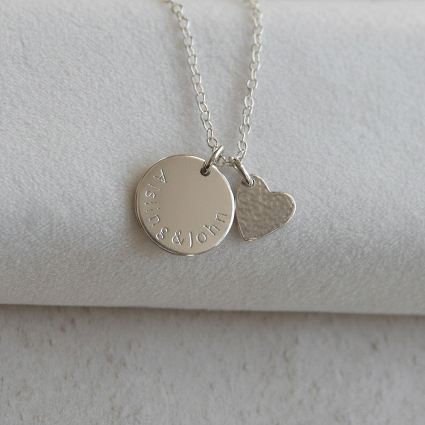 silver midi name necklace. lulu and belle