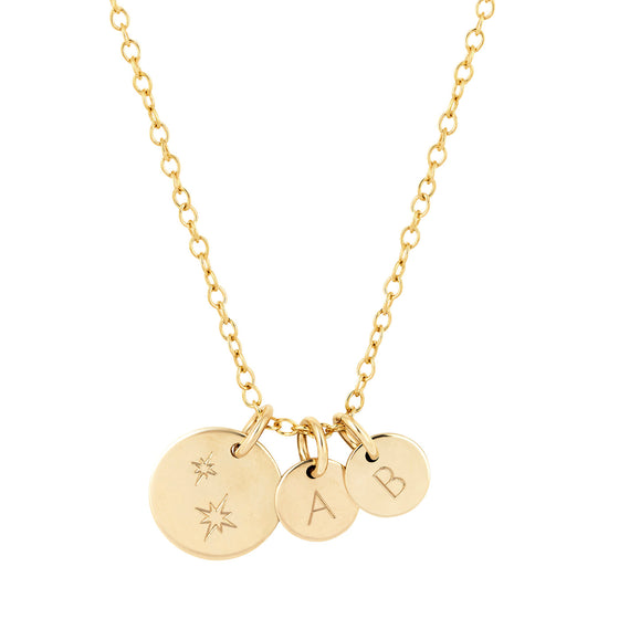 star family necklace gold 