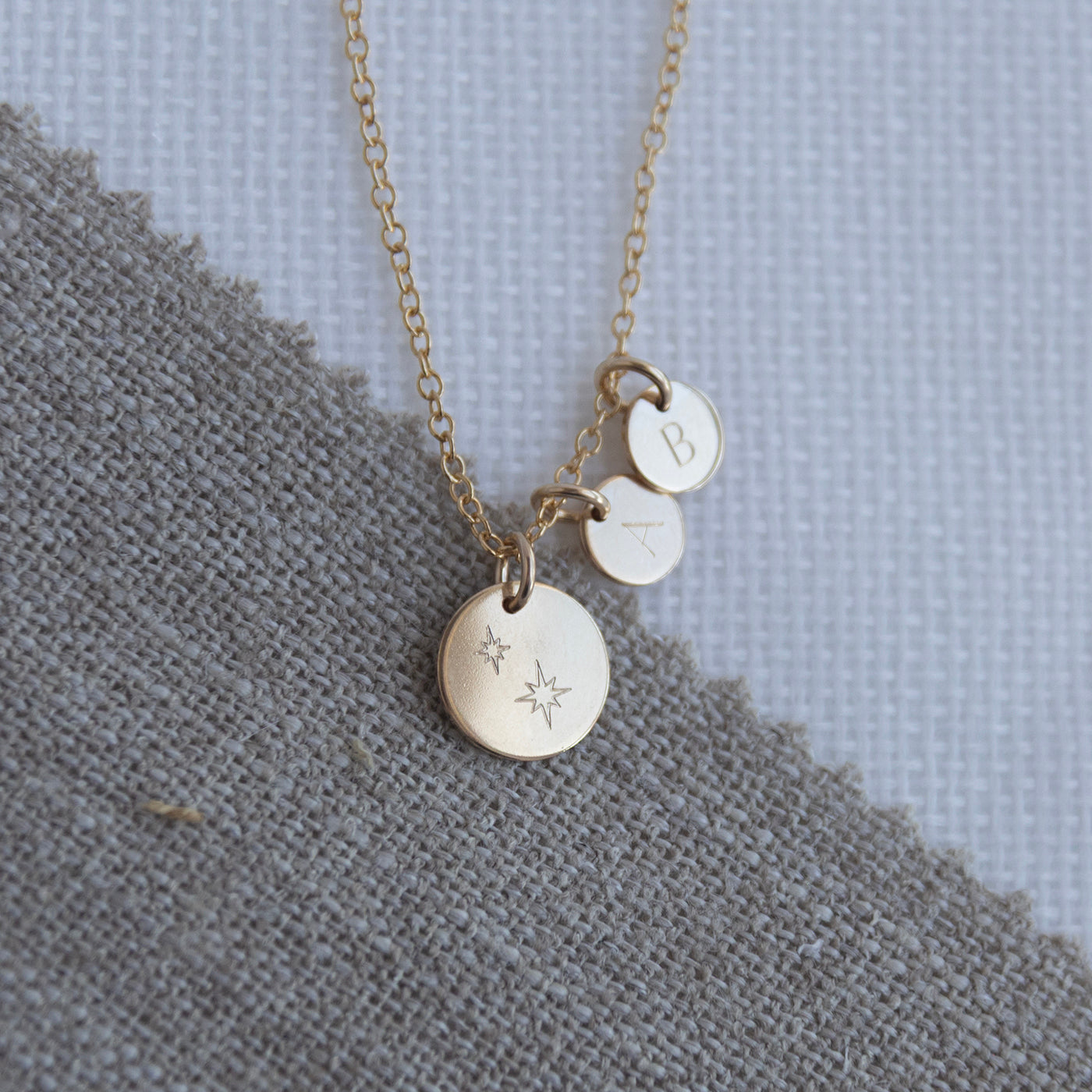 star family necklace gold. lulu and belle