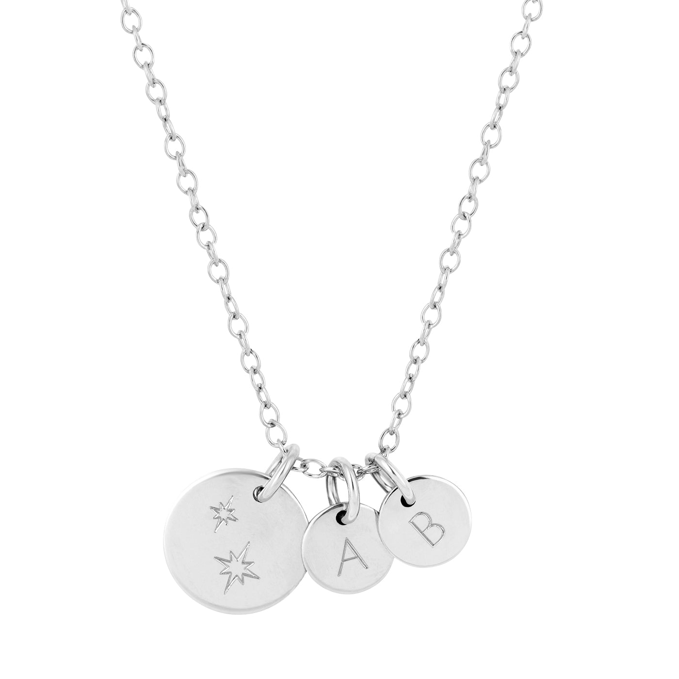 star family necklace silver 