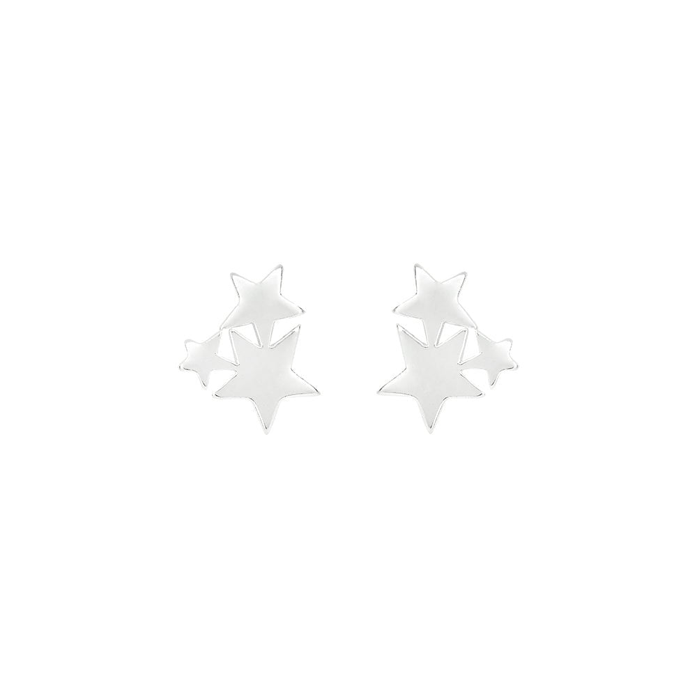 Sterling Silver Triple Star Earrings - Lulu + Belle Jewellery