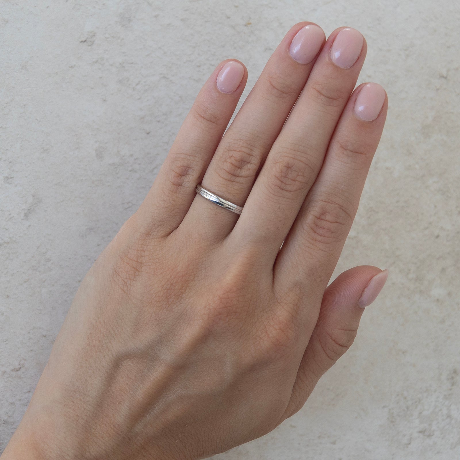 the one path wedding ring her on a model 
