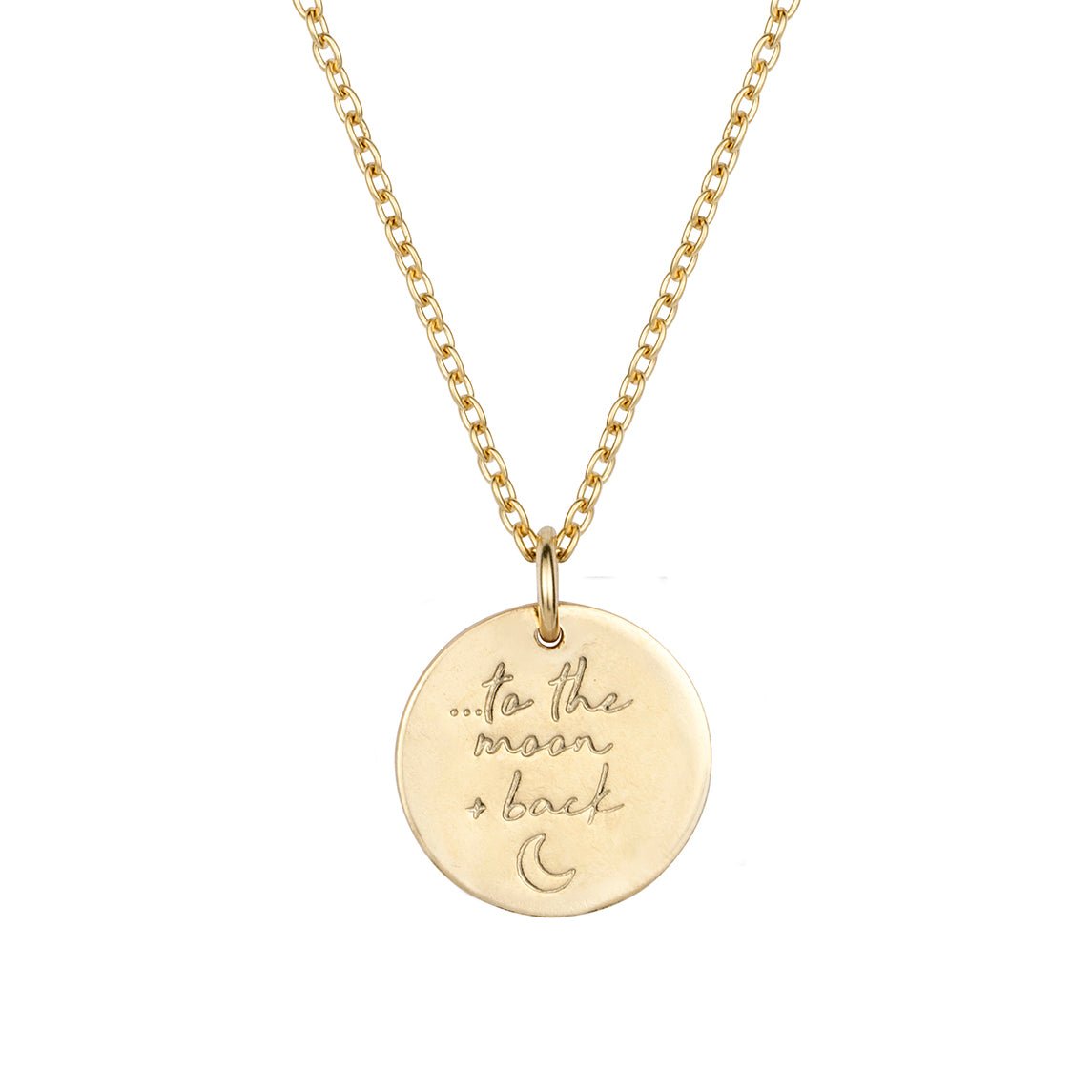 To the Moon and Back Necklace Gold or Silver - Lulu + Belle ® Jewellery