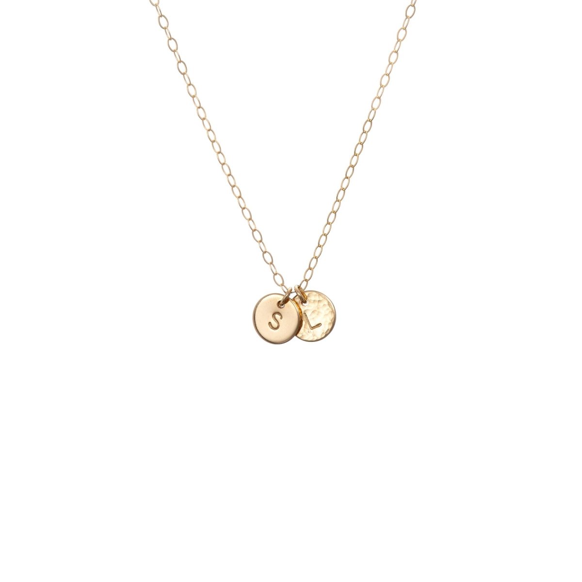 1 additional Small Gold Letter Discs - Lulu + Belle Jewellery