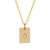 Add one rectangular letter pendant - Lulu + Belle Jewellery