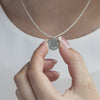Add one stamped edge name disc silver - Lulu + Belle Jewellery