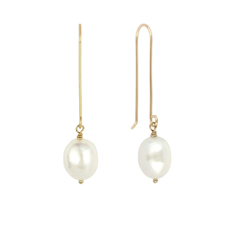 ALI Baroque Pearl Earrings Silver or Gold - Lulu + Belle Jewellery