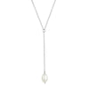 ATHENA Silver or Gold Large Single Pearl Necklace - Lulu + Belle Jewellery