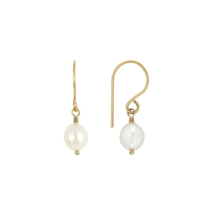 CHLOE Pearl Drop Earrings Gold or Silver - Lulu + Belle Jewellery