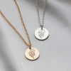 Cosmos Flower Necklace Gold - Lulu + Belle Jewellery