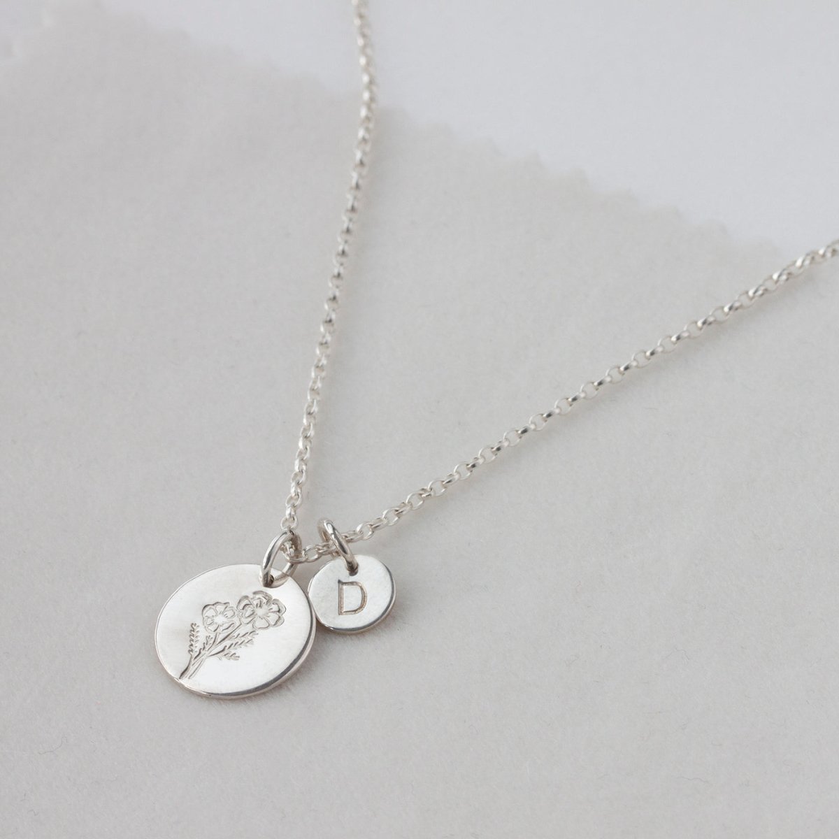 Cosmos Flower Necklace Silver - Lulu + Belle Jewellery