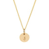 Dainty 9kt Solid Gold Initial Necklace in Script - Lulu + Belle Jewellery