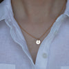 Dainty Gold Initial Necklace Script - Lulu + Belle Jewellery