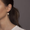 Dainty Hammered Disc Earrings in Silver - Lulu + Belle Jewellery