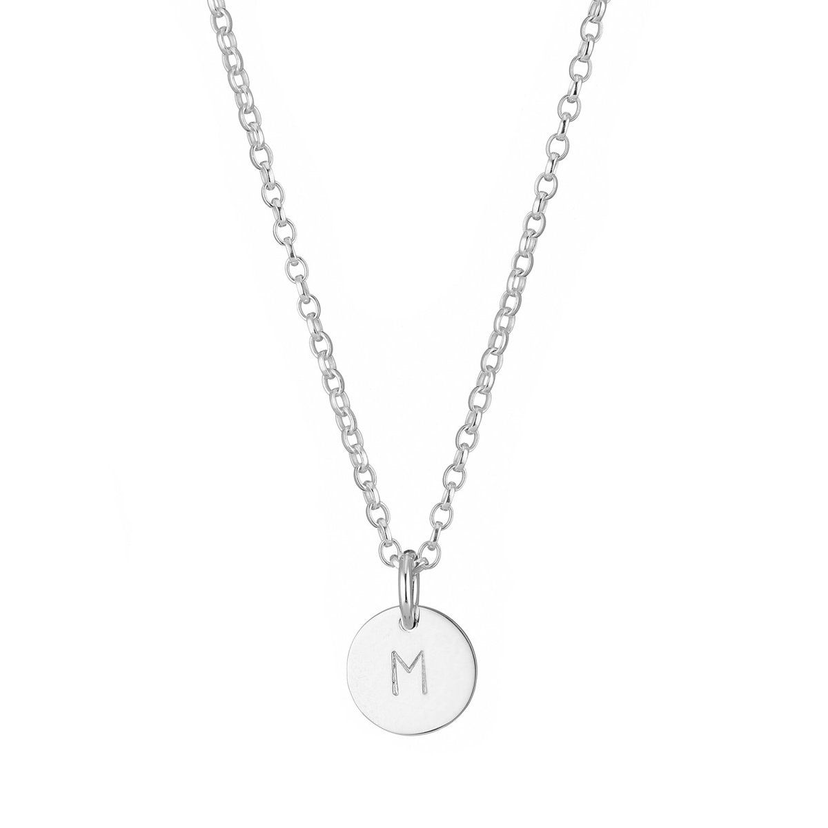 Dainty Sterling Silver Initial Necklace - Lulu + Belle Jewellery