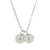 Dainty Sterling Silver Initials Necklace in Script - Lulu + Belle Jewellery