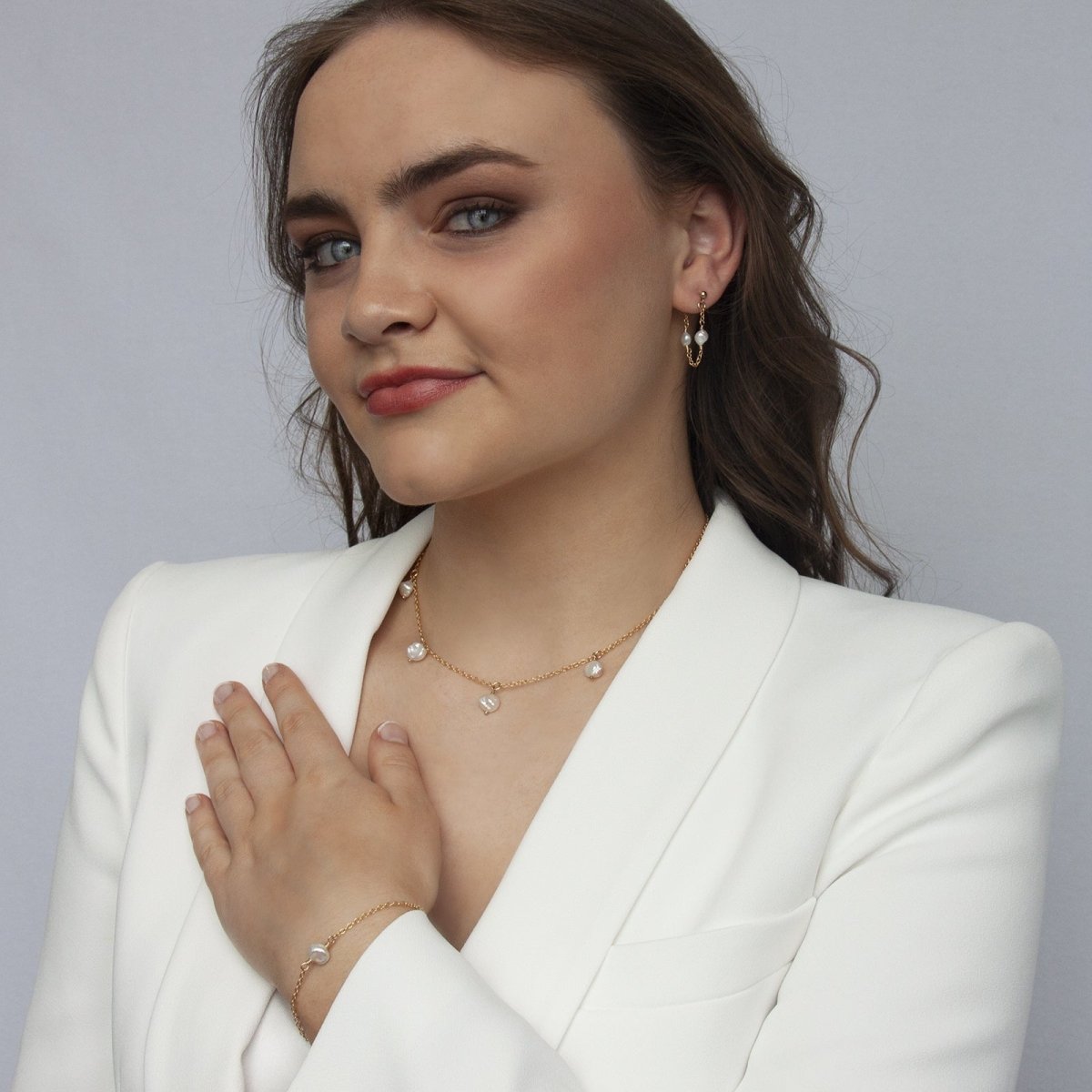 EDEN Keishi Pearl Necklace Gold or Silver - Lulu + Belle Jewellery