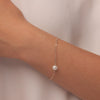 Floating Freshwater Pearl Bracelet Silver - Lulu + Belle Jewellery