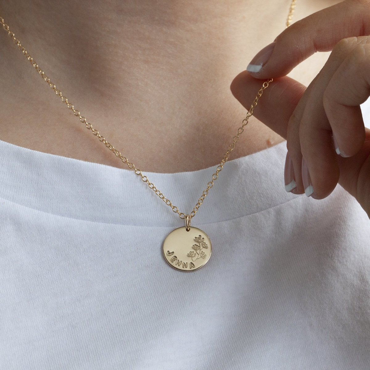 Flourish Name Necklace Gold - Lulu + Belle Jewellery