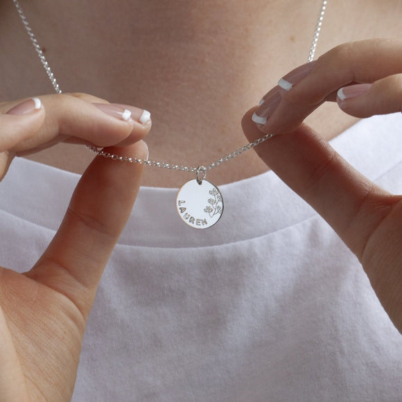 Flourish Name Necklace Silver - Lulu + Belle Jewellery