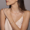 Freshwater Pearl Drop Necklace Gold - Lulu + Belle Jewellery