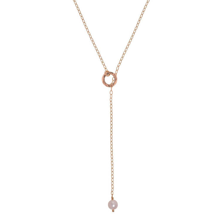 Freshwater Pearl Lariat Gold - Lulu + Belle Jewellery