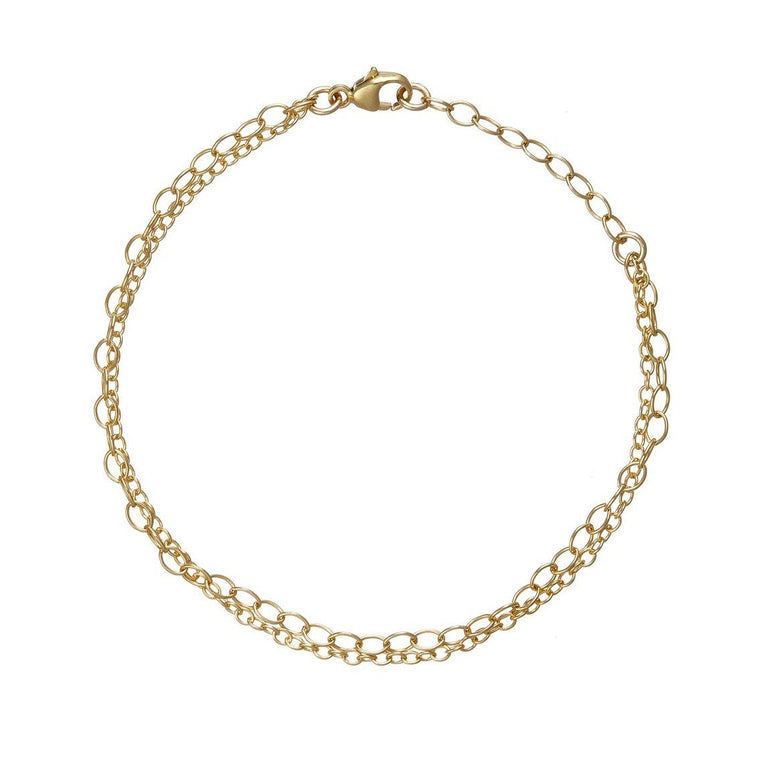 Gold Double Chain Bracelet - Lulu + Belle Jewellery