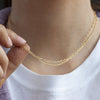 Gold double chain necklace - Lulu + Belle Jewellery