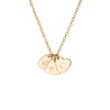 Gold Heart Initial Necklace - Lulu + Belle Jewellery